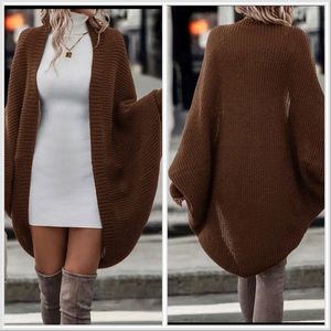 Bishop Sleeve Cable Knit Cardigan